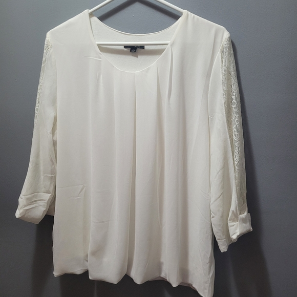 Stella Morgan White Lace Detailed Blouse L - Picture 3 of 8